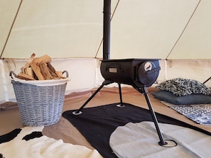 Comfort Tent, 1 Bedroom | Interior detail - Beautiful Safari Tent in Twijzel With Terrace (Twijzel)