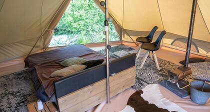 Beautiful Safari Tent in Twijzel With Terrace