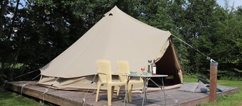 Beautiful Safari Tent in Twijzel With Terrace
