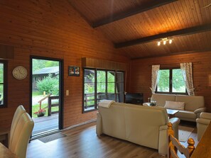 Comfort House, 2 Bedrooms | Living room - Blockhauser auf Reiterhof in Eschede (Eschede)