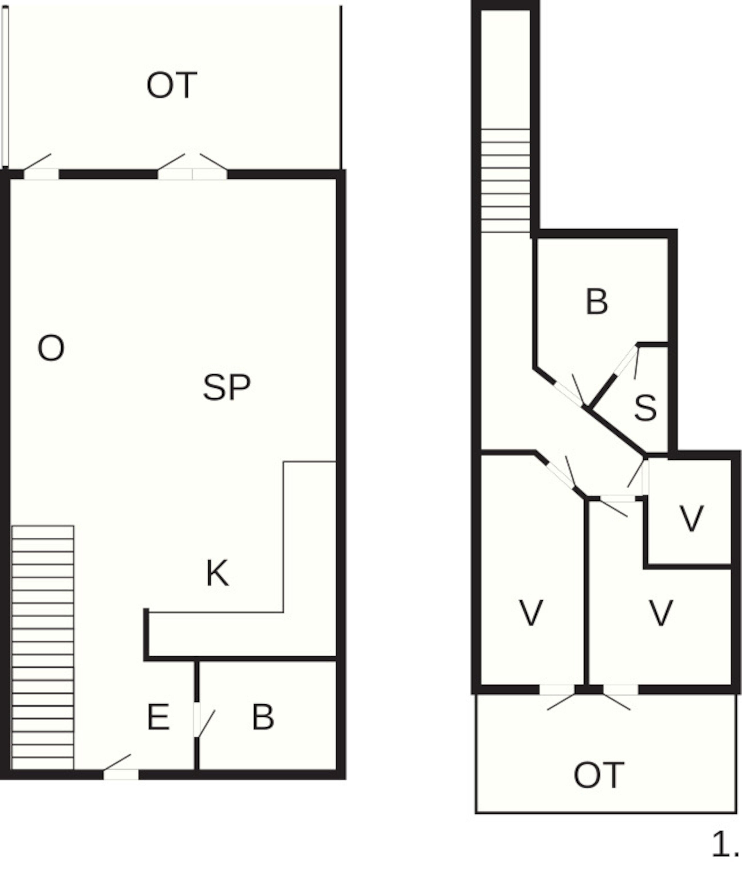 Maison Classique, 2 chambres | Plan d’étage