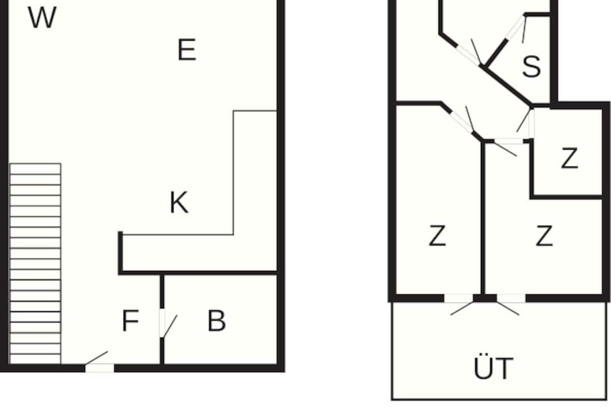 Casa clássico, 2 quartos | Planta do andar
