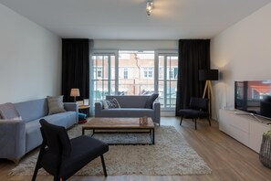 Living room - Luxury Apartment With Sauna the Foot of the Dunes (Koudekerke)