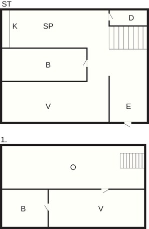 Nhà phong cách cổ điển, 3 phòng ngủ | Sơ đồ bố cục