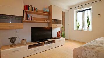 Deluxe-Apartment, 2 Schlafzimmer | Wohnzimmer