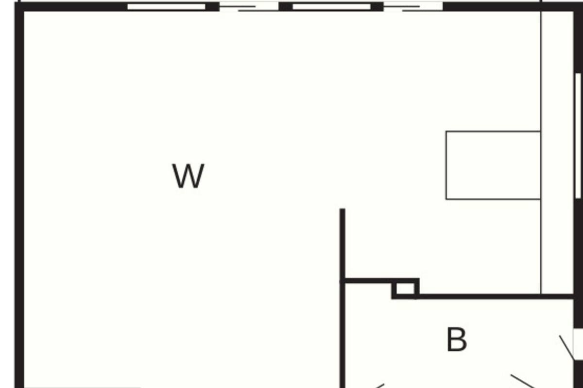 A floor plan with labeled rooms: 'ÜT,' 'W,' 'B,' and 'Z.'