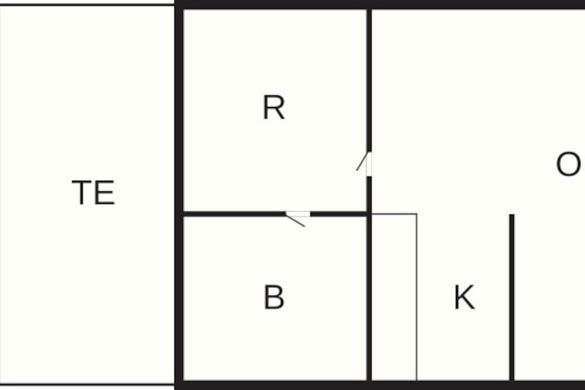 บ้านพักคลาสสิก, 1 ห้องนอน | ผังชั้นอาคาร