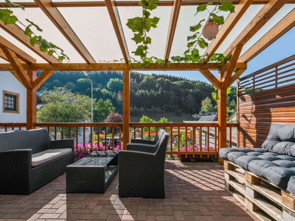 Balcony - A Modern Apartment in the Hunsruck Region's Romantic Drohn Valley (Merschbach)