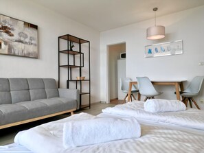 Deluxe appartement, 1 slaapkamer | 14 slaapkamers, individueel gemeubileerd, beddengoed