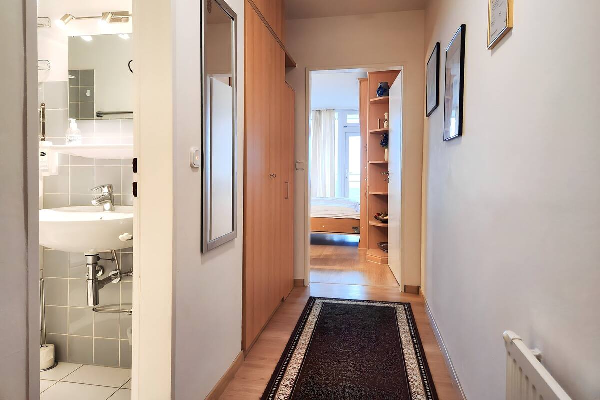 Apartament Comfort, 2 dormitoris | Bany | Dutxa i assecador de cabells