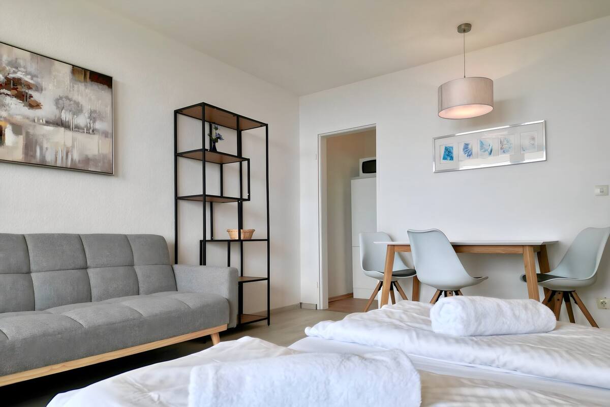 1 slaapkamer, individueel gemeubileerd, beddengoed