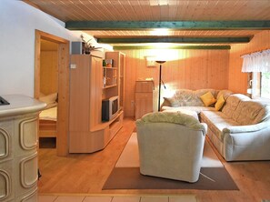 Deluxe Bungalow, 2 Bedrooms | Living room | DVD player