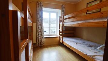 4 bedrooms, individually furnished, bed sheets