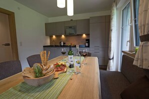 Comfort Apartment, 3 Bedrooms | Private kitchen | Fridge, microwave, dishwasher, coffee/tea maker
