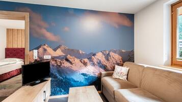 Departamento Deluxe, 2 habitaciones | Sala de estar