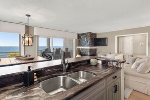 Interior - PC Beach: Soundfront | Boat Slip | Pool Access (Manteo)