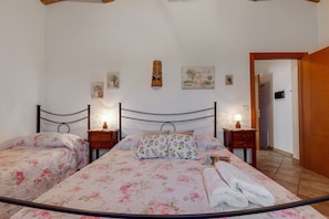 2 bedrooms, individually furnished, bed sheets