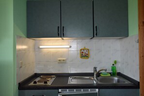 Classic Apartment, 1 Bedroom | Private kitchen | Fridge, coffee/tea maker, electric kettle, toaster - Modern Apartment in Bastorf Near Sea (Bastorf)