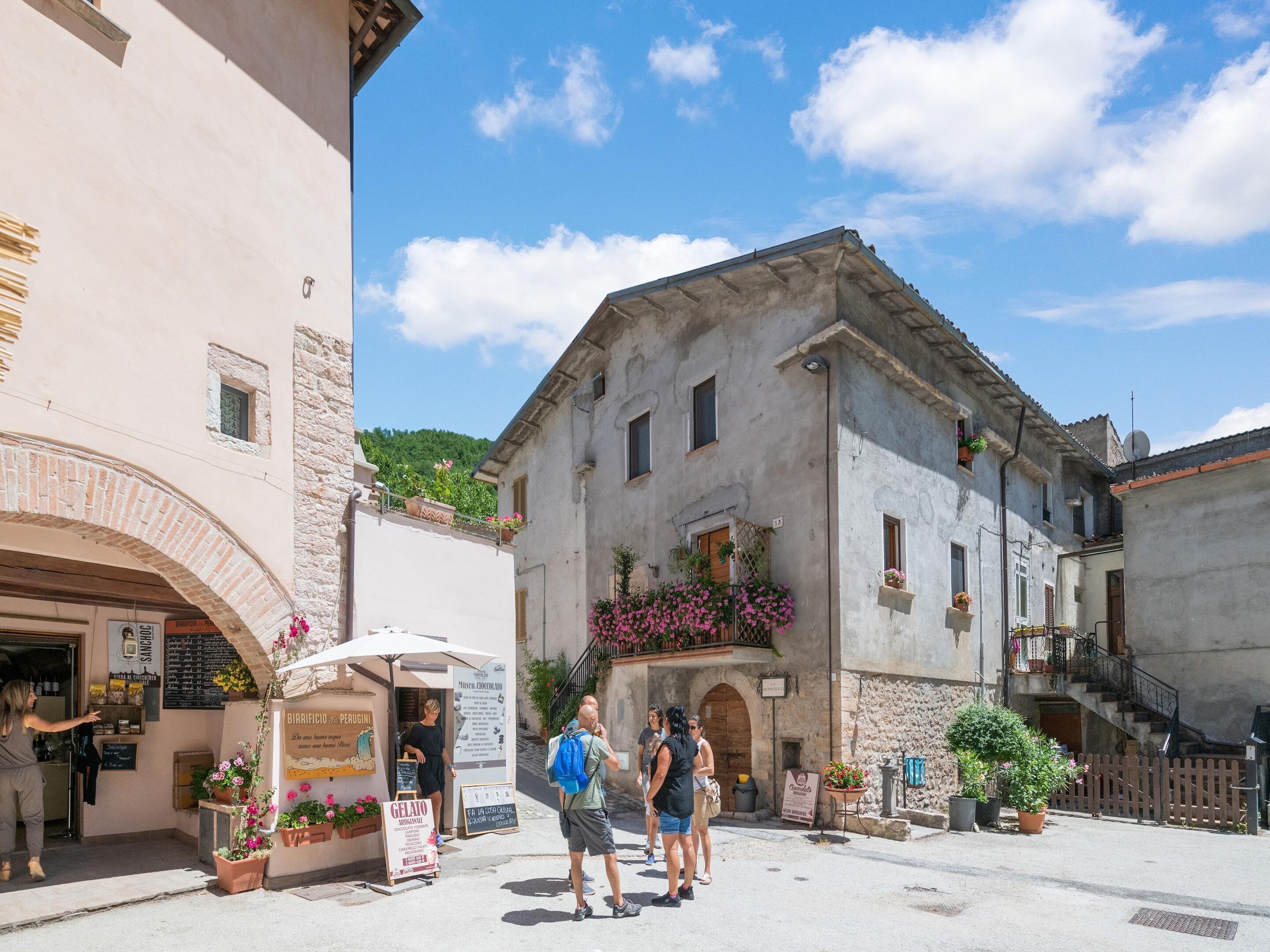 Blick von der Unterkunft