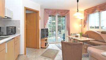 Classic House, 2 Bedrooms | Private kitchen | Fridge, microwave, coffee/tea maker, electric kettle