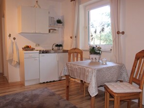 Comfort Apartment, 1 Bedroom | Private kitchen | Fridge, dishwasher, coffee/tea maker, high chair - Holiday Home in Kirchdorf With Swimming Pool,terrace, Garden (Kirchdorf)