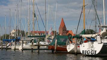 Blick von der Unterkunft