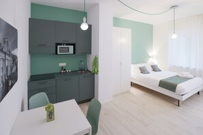 Studio, 1 Double Bed with Sofa bed, Non Smoking, Private Bathroom | Down comforters, free minibar, laptop workspace, iron/ironing board - Cà Cianfer (Bergamo)