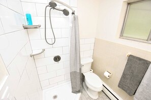 Hair dryer, towels