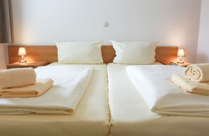 7 bedrooms, individually furnished, bed sheets