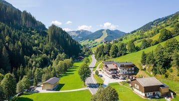 Chalet clásico, 1 habitación | Vista desde la propiedad