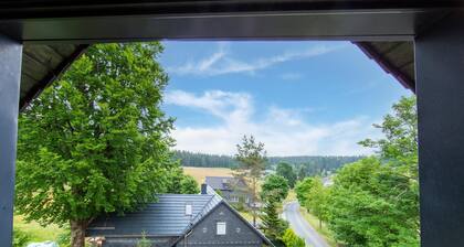 Spacious Semi-detached House With Wood Stove Located Directly on the Rennsteig