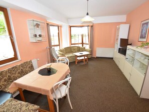 Classic Apartment, 1 Bedroom | Dining - Snug Apartment in Jachymov Near Ski Area (Jachymov)