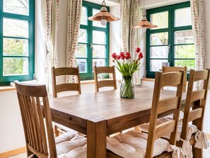 Classic House, 3 Bedrooms | Dining - Lovely Holiday Home in Zierow With Terrace (Zierow)