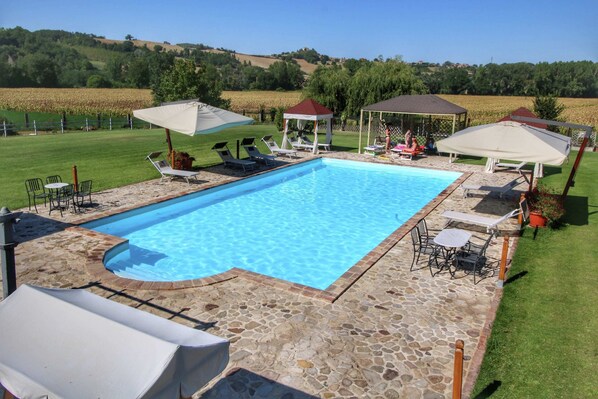 Classic Cottage, 3 Bedrooms | Pool | Outdoor pool - Apartment on Farm Amidst the Umbrian Hills (Todi)