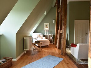 Deluxe Apartment, 2 Bedrooms | Living room | Fireplace, DVD player