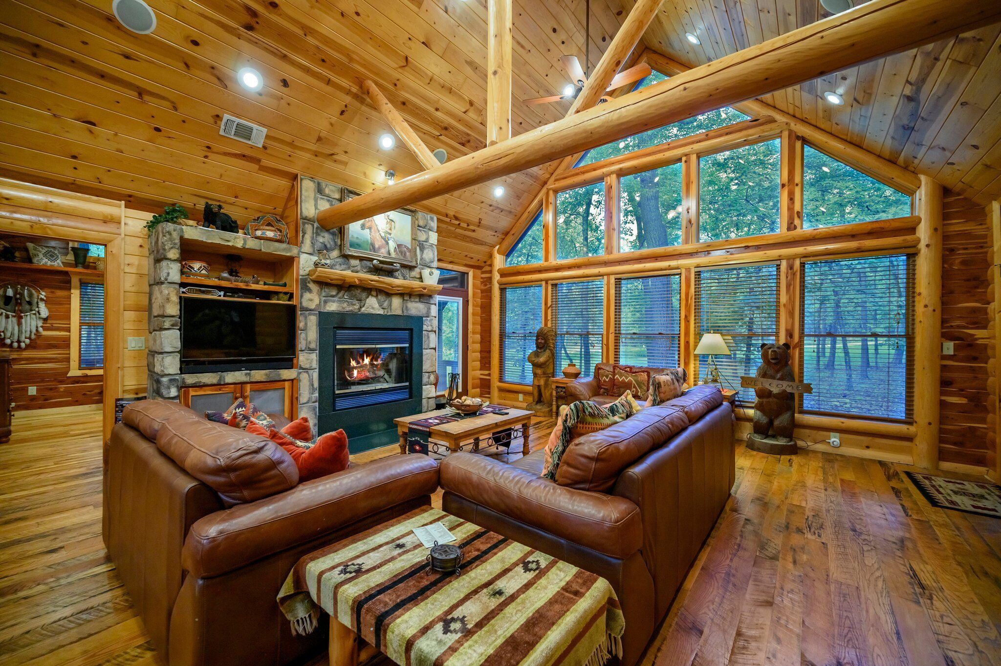 TV connectée, cheminée