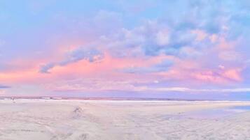 Beach nearby, sun-loungers