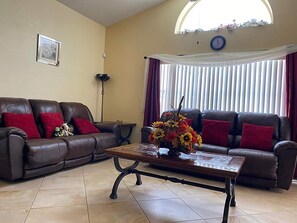 Smart TV, DVD player, books