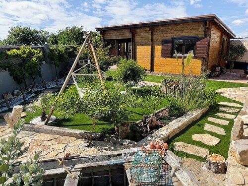 Wooden house with private garden