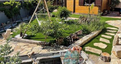 Wooden house with private garden