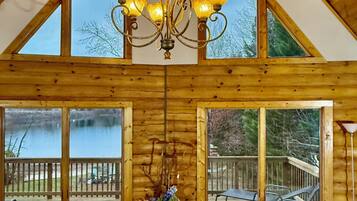 Smart TV, DVD player, foosball, books