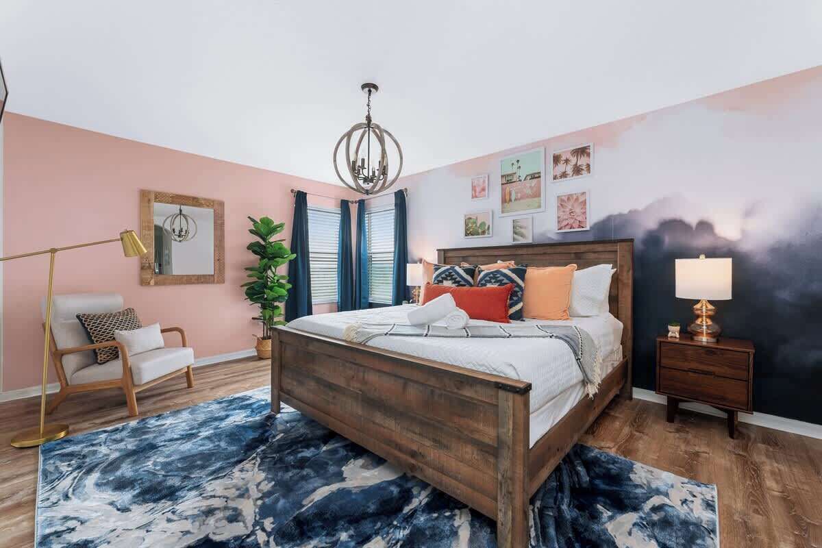 5 bedrooms, iron/ironing board, travel crib, WiFi