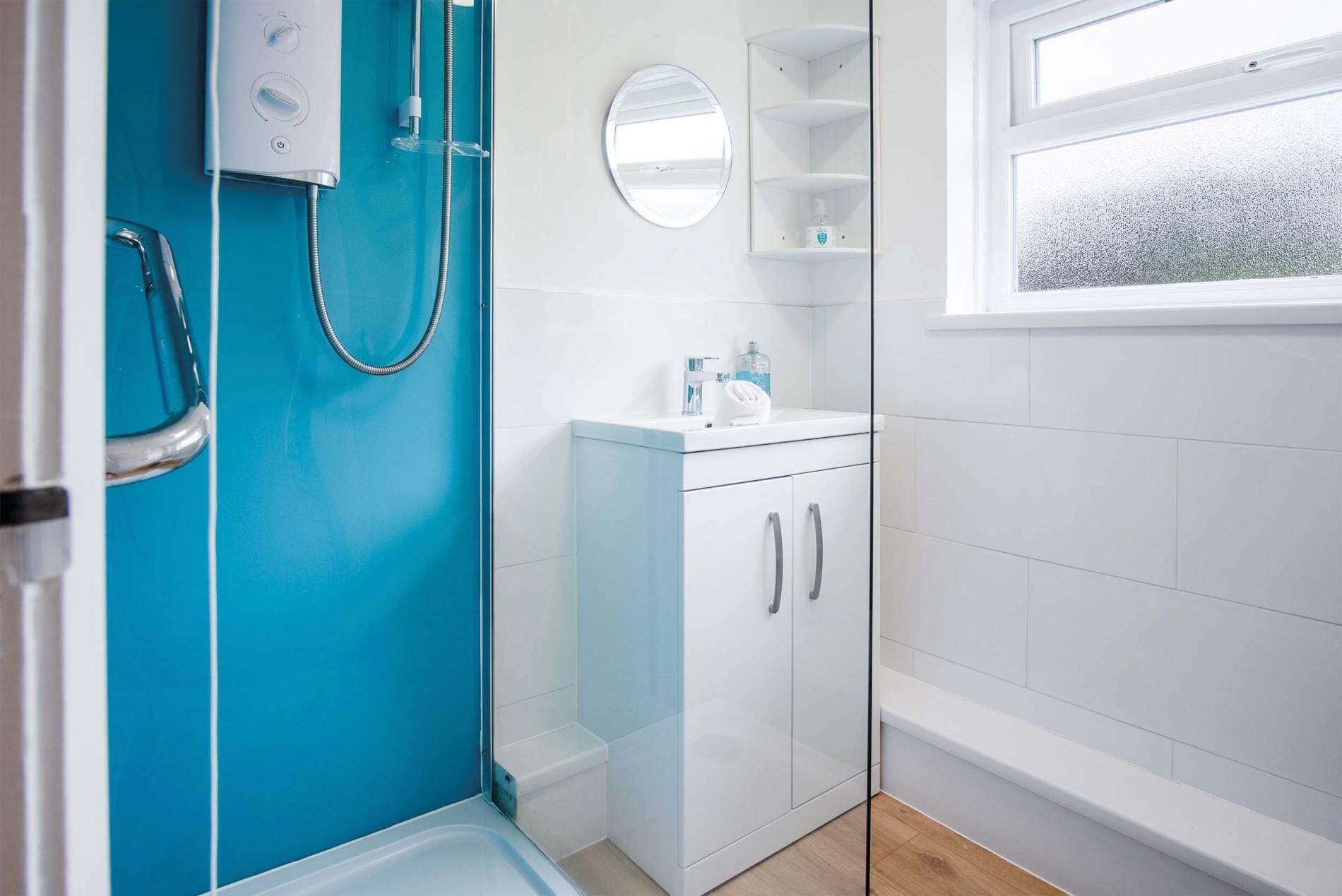 Shower, hair dryer