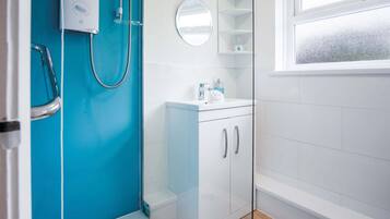 Shower, hair dryer