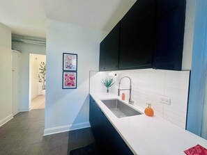 Private kitchen - Chic 2-bedroom apartment w/free parking, quiet Bucktown, Walker/Biker paradise (Chicago)