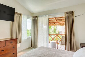 Apartment, Balcony | Iron/ironing board, free WiFi - Serene Stay Pool Spa Tub and Bikes (Puerto Morelos)