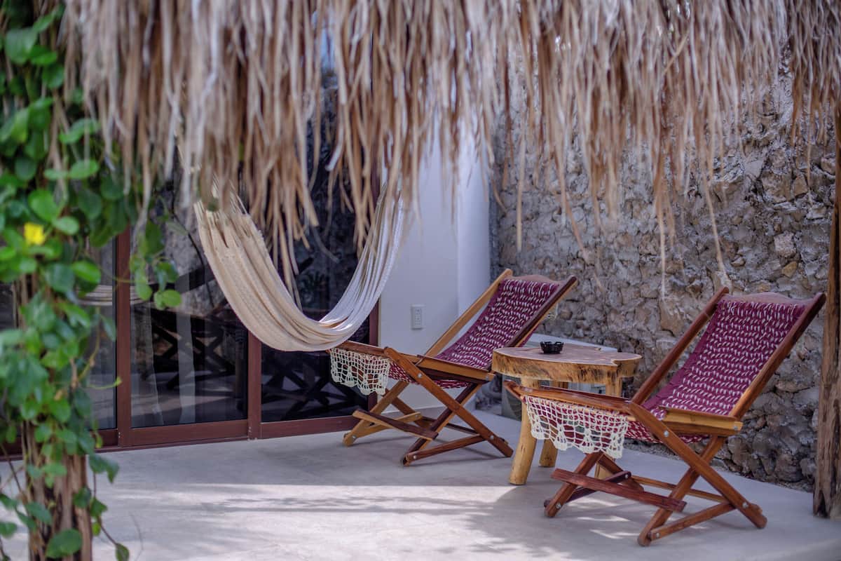Bungalow Luxe, 1 trĂšs grand lit | Terrasse/Patio