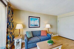 TV - Oceanfront condo with indoor and outdoor pools, hot tubs, & lazy river (Myrtle Beach)