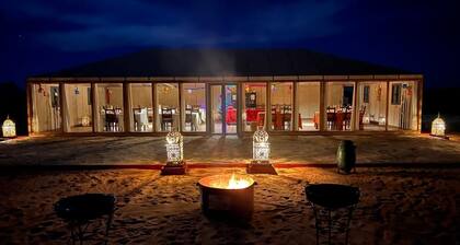 private tent with bathroom