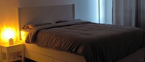 1 غرفة نوم ومكتب ومكواة/لوح كي وواي فاي